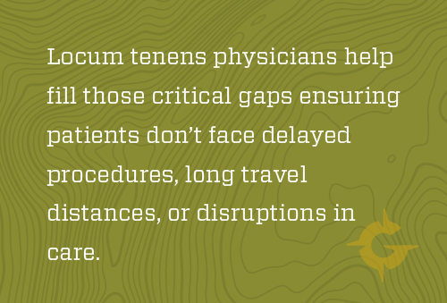 graphic explaining benefits of locum doctors
