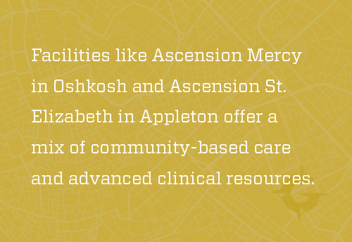 graphic describing Ascension facilities