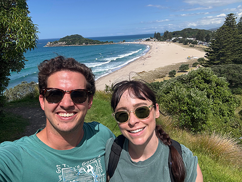 Dr. Brice Reynolds and partner in New Zealand