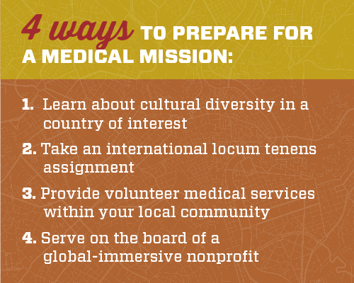 graphic—4 ways to prepare for medical mission