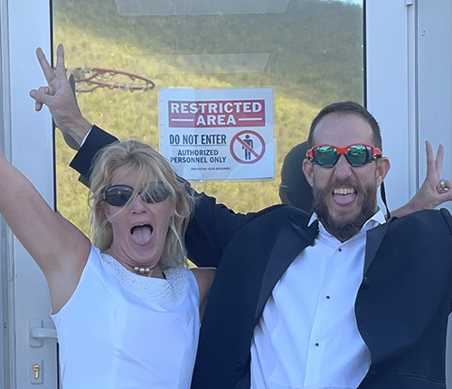 Dr Holly and Paul Llobet in Guam