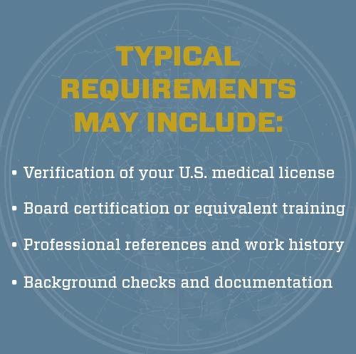 typical requirements for practicing abroad