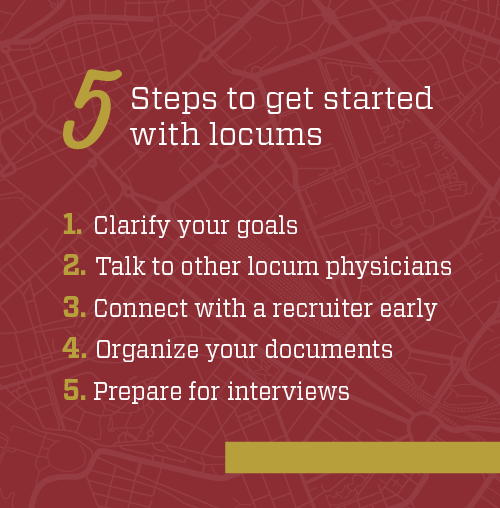 Infographic: 5 steps to getting started with locums