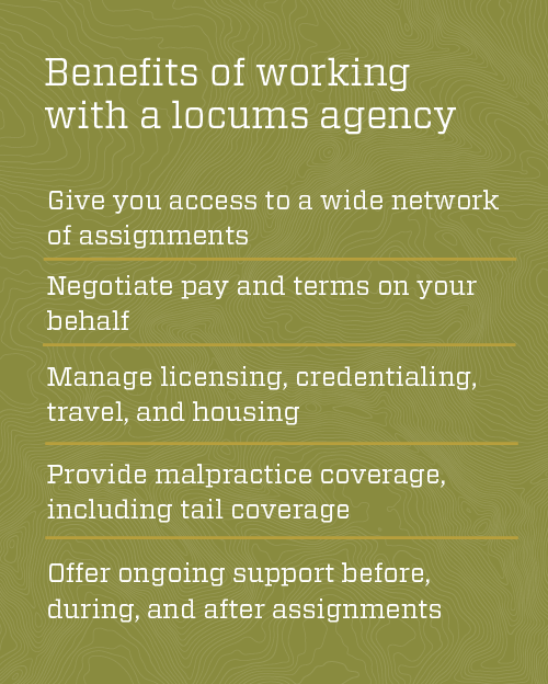 Infographic: Benefits of working with a locums agency