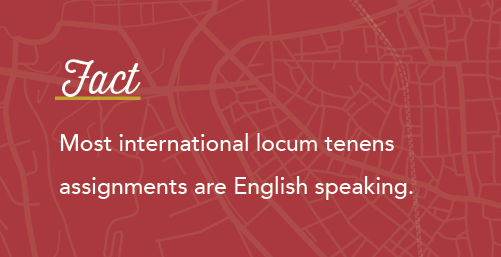 Graphic about locums being English-speaking