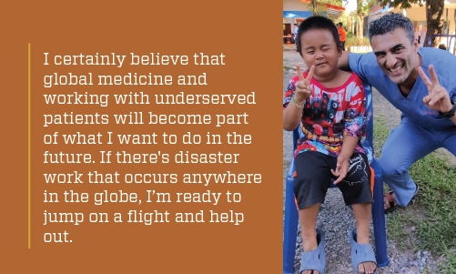 Quote from Dr. Parsa about locums and global medicine