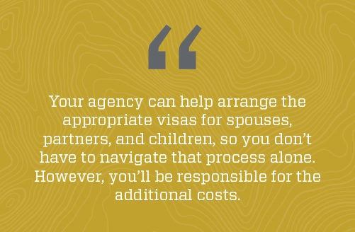 Quote about locums agencies arranging visas