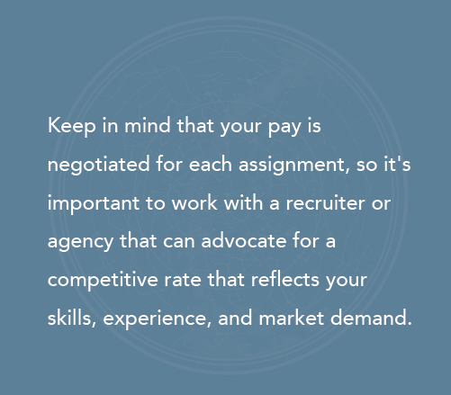 Graphic explaining how locums pay works