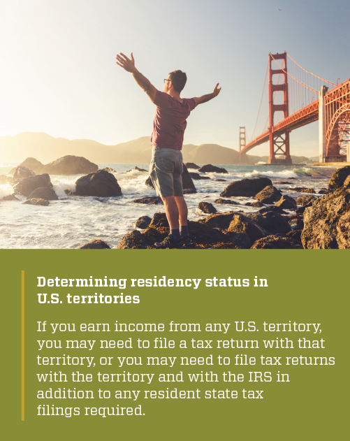 Infographic: Determining residency status in U.S. territories