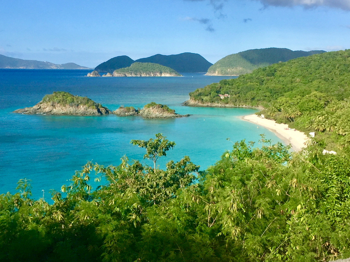 Overlook of Trunk Bay, US Virgin Islands National Park