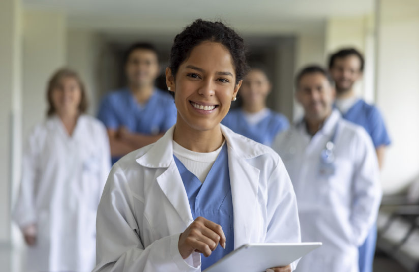 Picture of young physicians that are residents and fellows