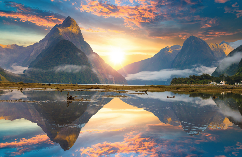 picture of mountains in New Zealand