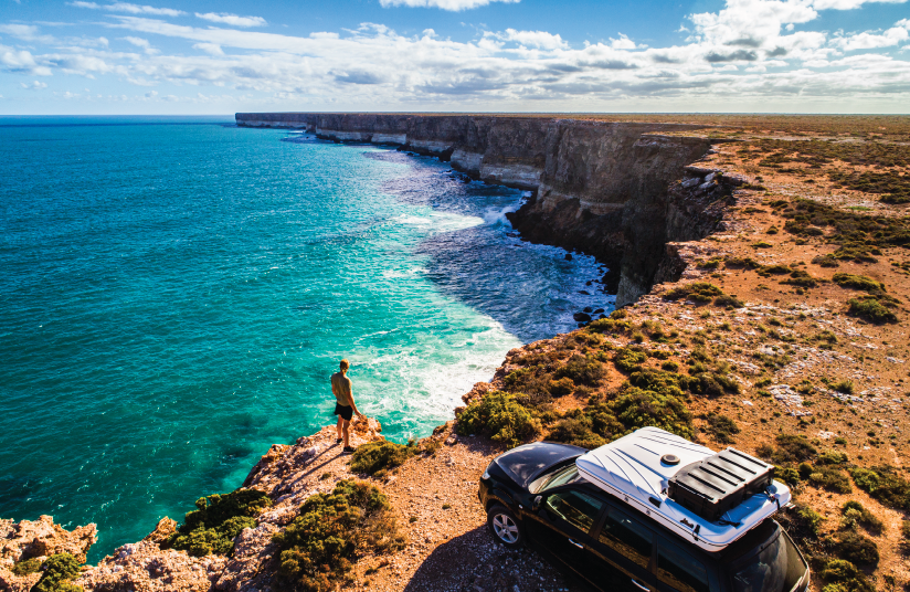 Picture of a traveler in an international location