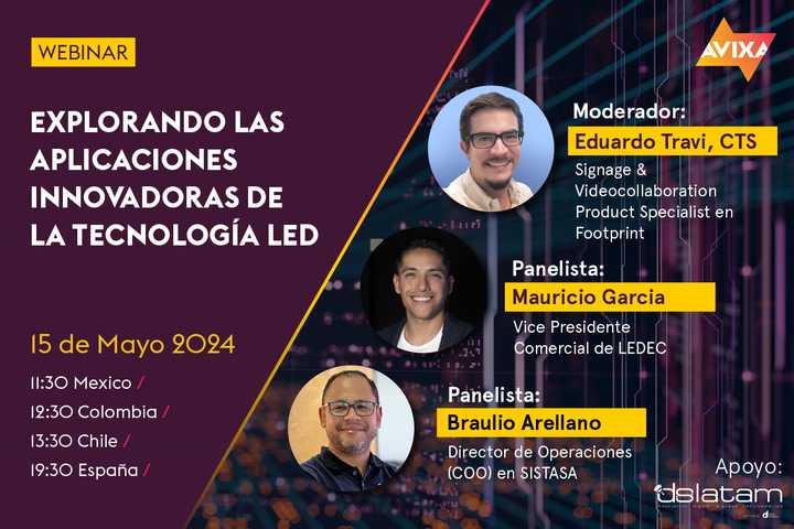 Webinar: Explorando las aplicaciones innovadoras de la Tecnología LED