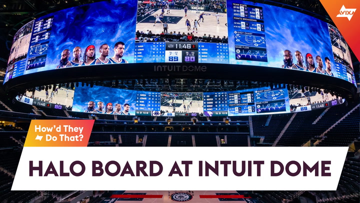 This Scoreboard Features an Acre's Worth of LED! The Halo Board at Intuit Dome