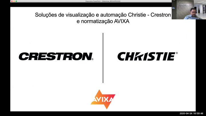 Webinar: Soluções de visualização e automação Christie-Crestron e normatização AVIXA