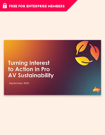 Turning Interest to Action in Pro AV Sustainability