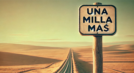 Una milla mas sign