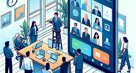 meeting in a meeting room
