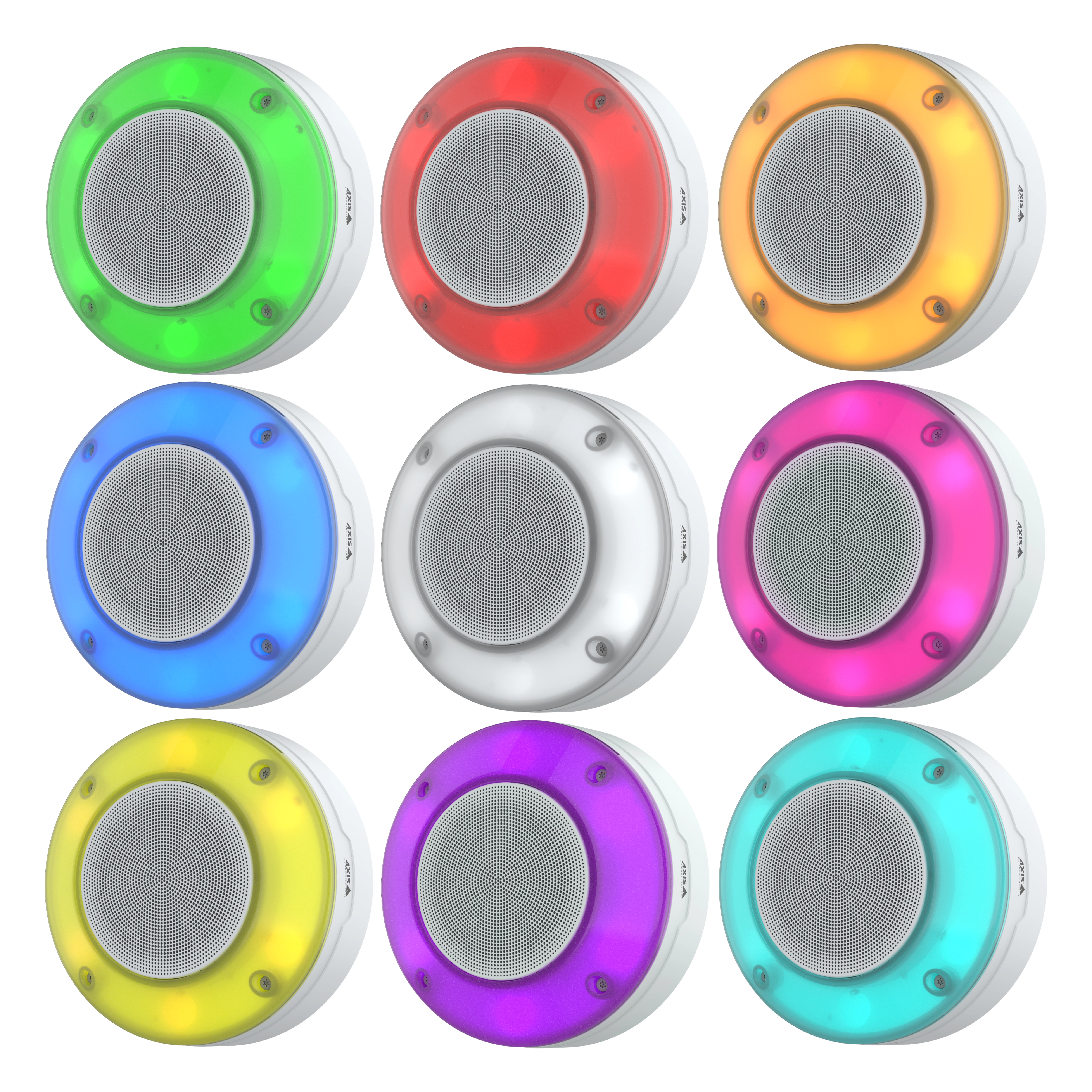 different colored audio and visual alerts