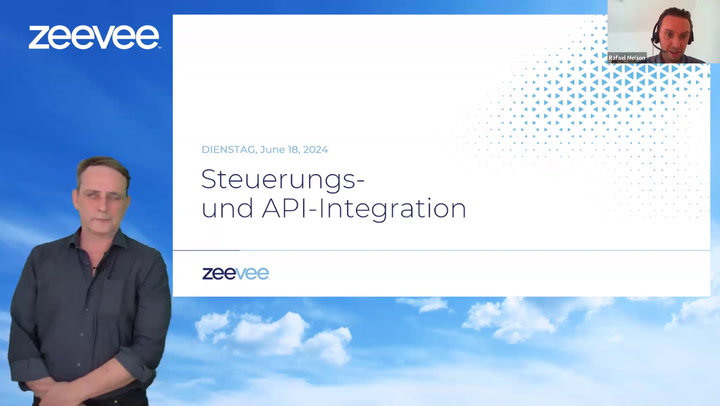 Webinar Steuerungs- und API-integration