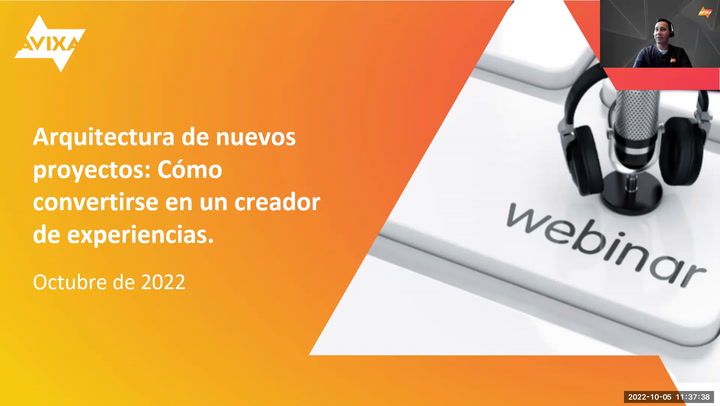 WEBINAR: Arquitectura de nuevos proyectos: Cómo convertirse en un creador de experiencias.
