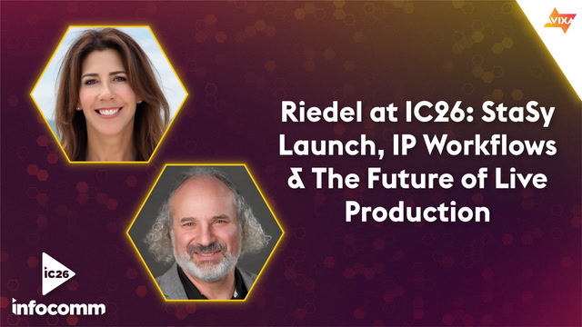 Riedel at IC26: StaSy Launch, IP Workflows & The Future of Live Production