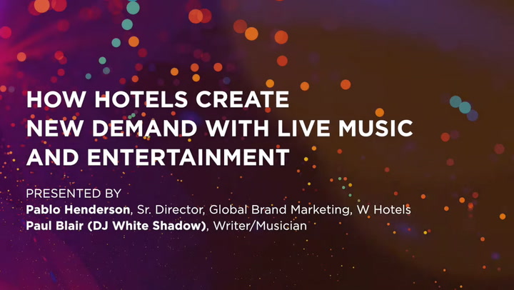 Center Stage 2018 | How Hotels Create New Demand with Live Music and Entertainment