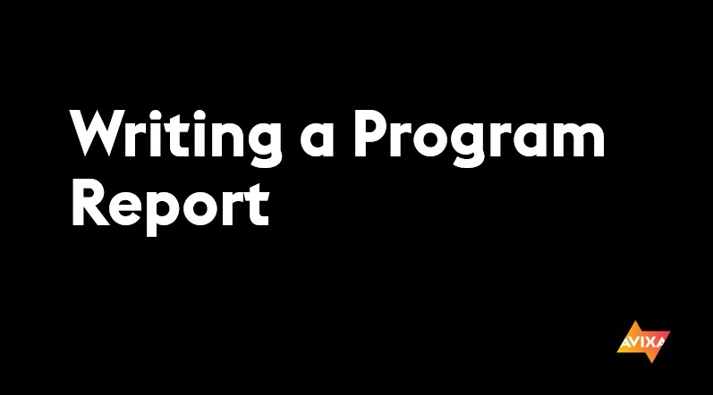 Writing a Program Report
