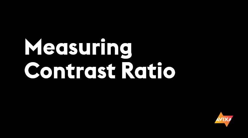 Measuring Contrast Ratio