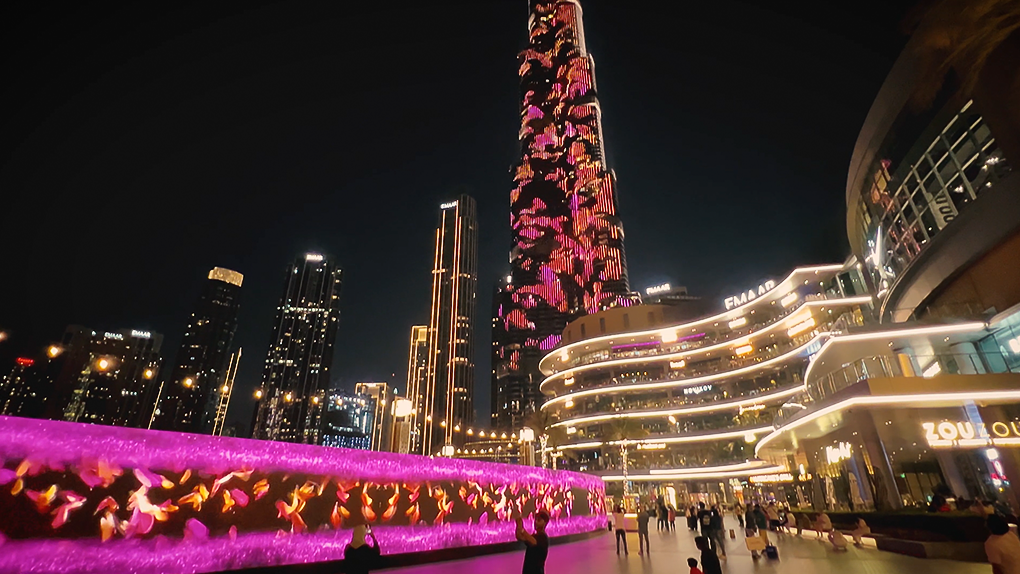 Middle East's longest outdoor LED wall comes to life in the UAE