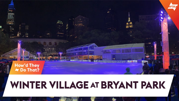 The AV Behind Bryant Park's Winter Wonderland