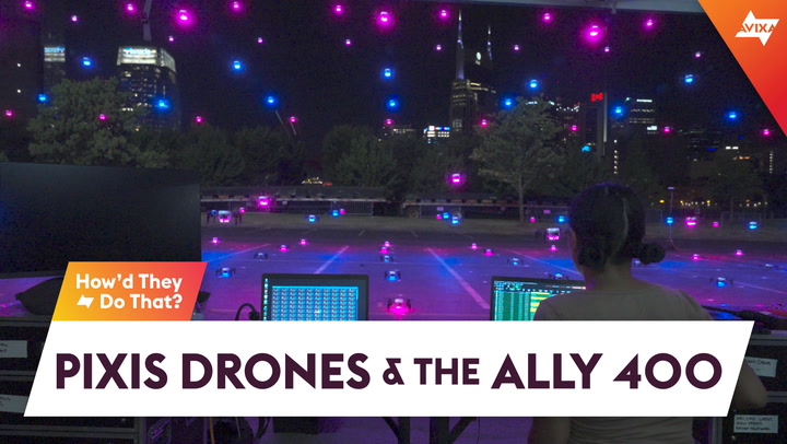 Aerial Drone Show Lights Up the Ally 400