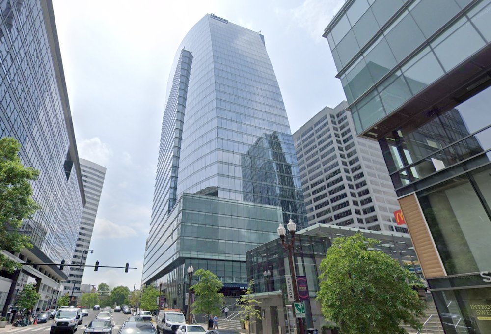The 31-story Central Place office tower at 1201 Wilson Blvd. in Arlington's Rosslyn neighborhood. 