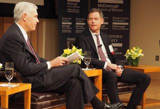 HFF CEO Mark Gibson Brookfield Property Group chairman Ric Clark 