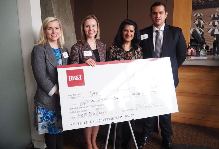 BB&T's Jessica Green, Masha Loughlin, SED Center's Martha Egas and BB&T's Dio Rocha