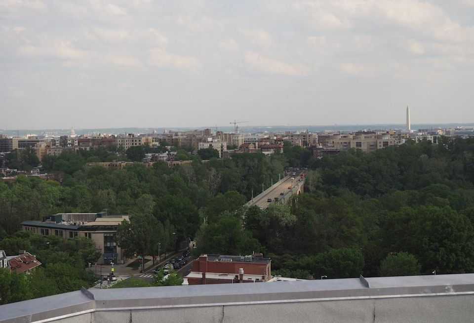Washington DC view from Wardman Tower rooftop