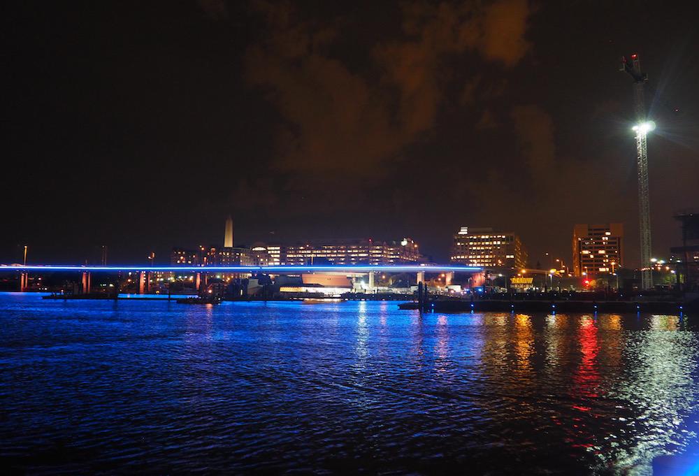 Francis Case Memorial bridge lighting