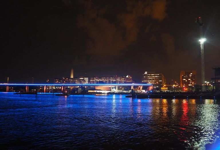 Francis Case Memorial bridge lighting