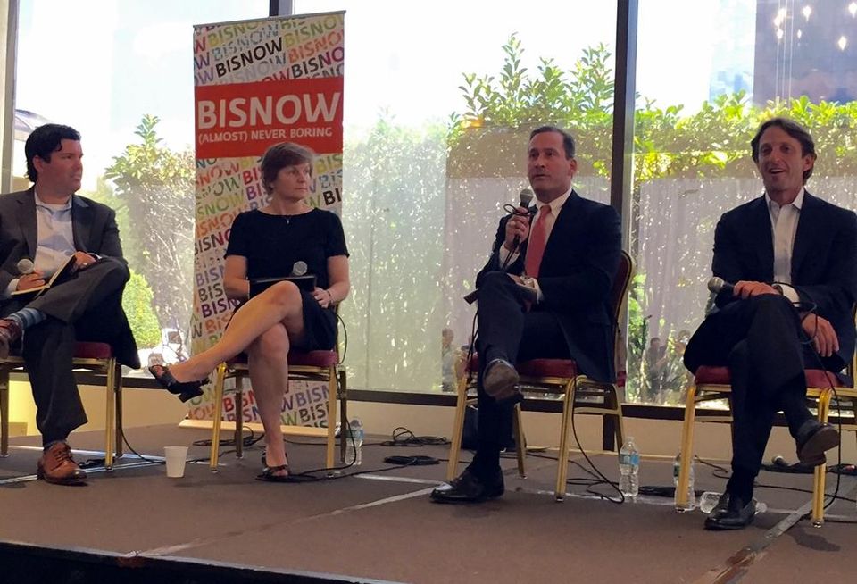 Axiometrics' Jay Denton, Gables' Sue Ansel, Monogram's Mark Alfieri, Milestone's Robert Landin at BMAC South