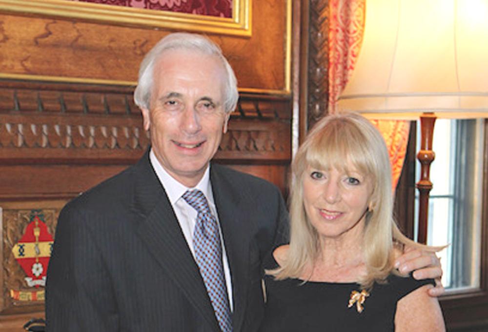 Neil Sinclair and his wife, Pamela, at a Parliamentary reception