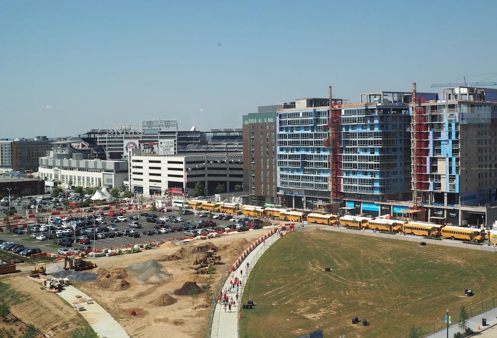 Capitol Riverfront Nationals Park view from Federal Gateway
