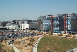 Capitol Riverfront Nationals Park view from Federal Gateway