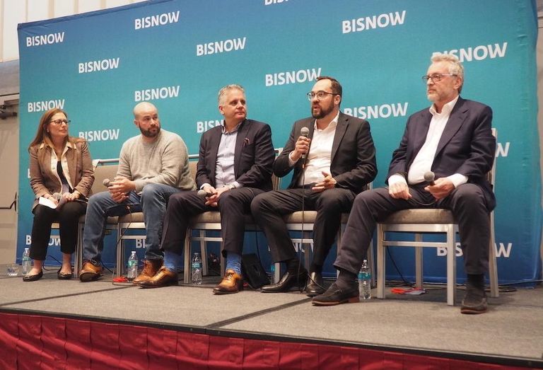 Hunton Andrews Kurth LLP’s Rori Malech moderates a conversation with Placemakr’s Jason Fudin, Wyndham Hotel Group’s Chip Ohlsson, Peachtree Group’s Brian Waldman and LW Hospitality Advisors’ Dan Lesser.