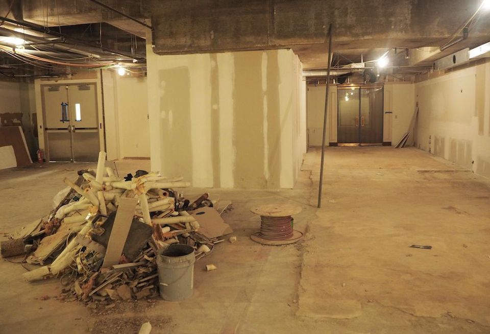 Market Square conference room under construction