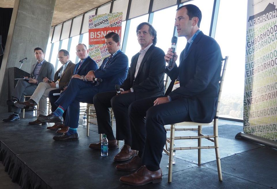Walsh Colucci's Andrew Painter, Cooper Carry's David Kitchens, Boston Properties' Pete Otten, JBG Smith's Greg Trimmer, Comstock's Chris Clemente and Bozzuto Development's Mike Henehan