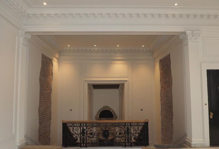 Ampeer Patterson mansion stairs crown molding