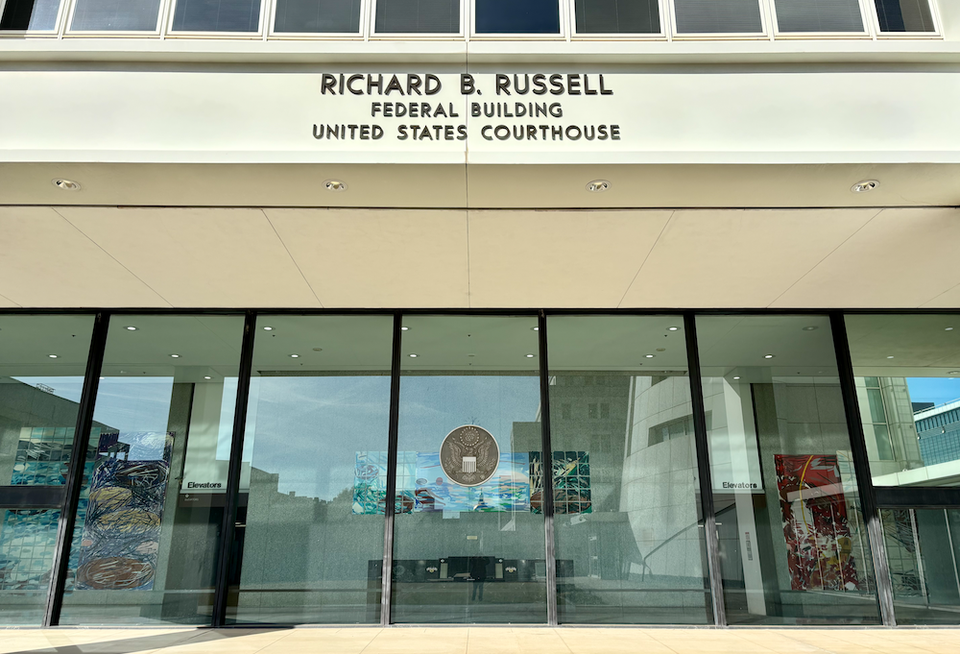 The Russell Federal Building and U.S. Courthouse in Downtown Atlanta.