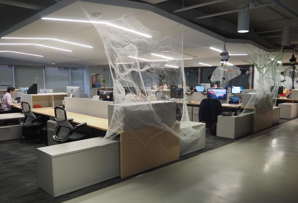 Blackboard HQ halloween offices