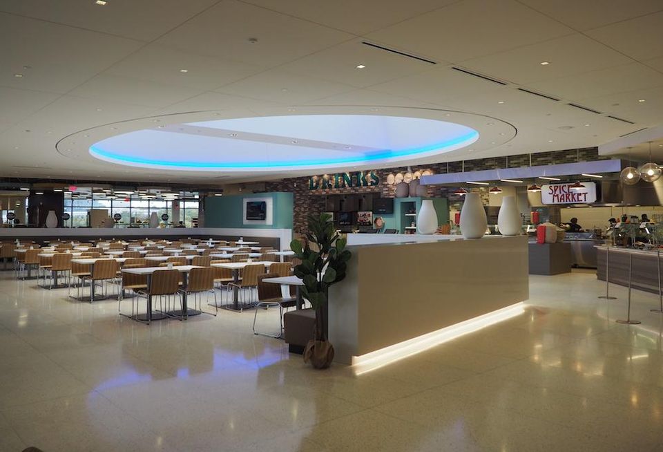 Capital One HQ cafeteria